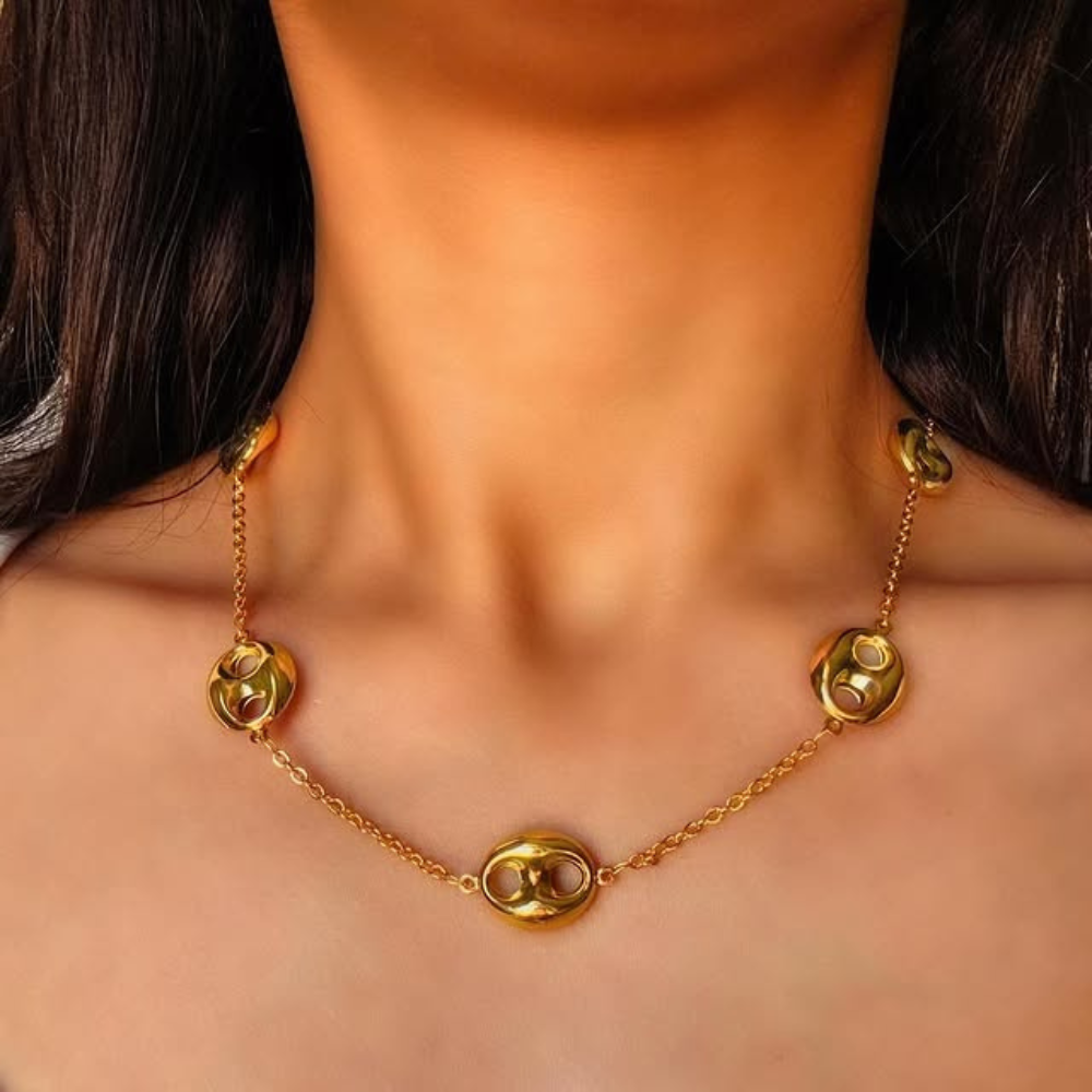 Nowoczesny Naszyjnik z Ogniwami